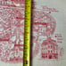 Vintage 1960s Map of Disneyland The Magic Kingdom In Anaheim California Placema