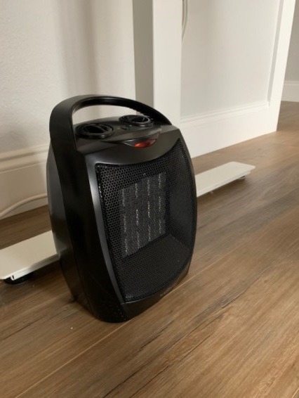 Space Heater Electric Portable Fireplace Wood Stove Warmer Bedroom Indoor Patio