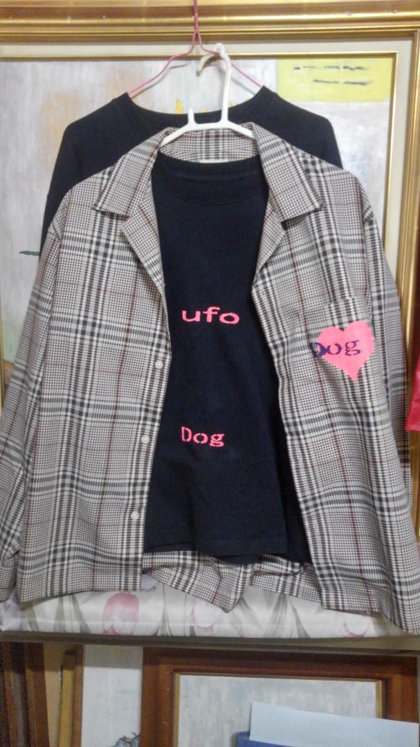Checkered Roomwear ufo Dog