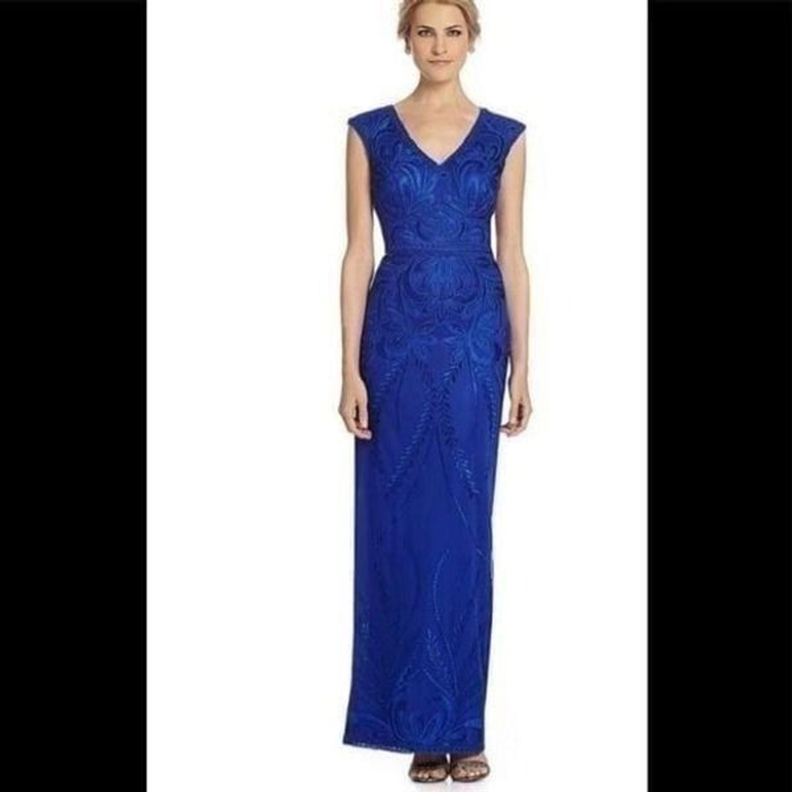 Sue Wong Blue IIIusion Soutache embroidered gown 2