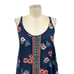 Johnny Was Taleah Floral Scoop-Neck Sleeveless Georgette Dress Blue Size XS
