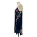 Johnny Was Taleah Floral Scoop-Neck Sleeveless Georgette Dress Blue Size XS