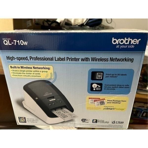 Brother QL-710W Wireless Label Thermal Printer
