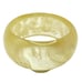 Vintage Marble Swirl Lucite Bangle Bracelet Translucent Off White