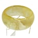 Vintage Marble Swirl Lucite Bangle Bracelet Translucent Off White