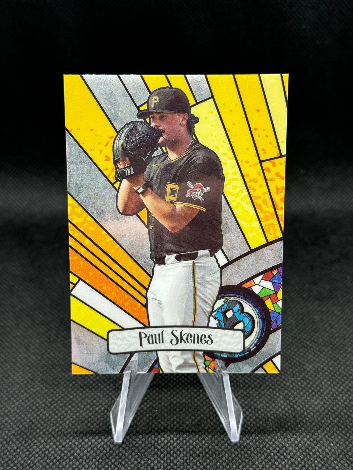 2023 Bowman Chrome Draft Baseball Paul Skenes Rookie Stained Glass SP