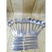 Rogers Co PERFECT ROSE Satin Floral Black Accent Stainless 17pc Spoon Fork Knife