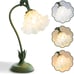 Flower Table Lamp LED Reading Bedside Vintage Night Light 3 (Green)