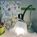 Flower Table Lamp LED Reading Bedside Vintage Night Light 3 (Green)
