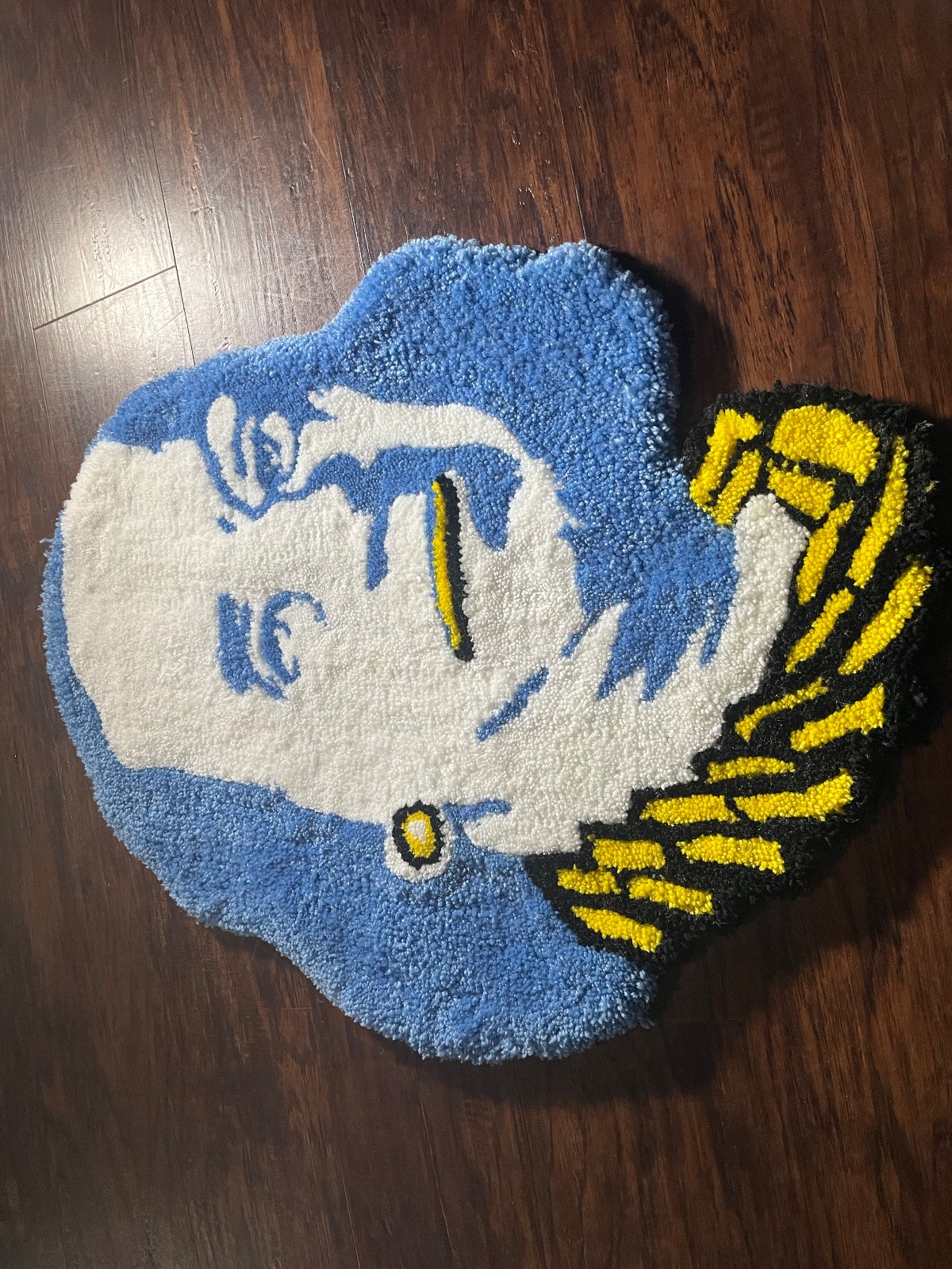 Custom tufted Ben Franklin Cuban Link Rug