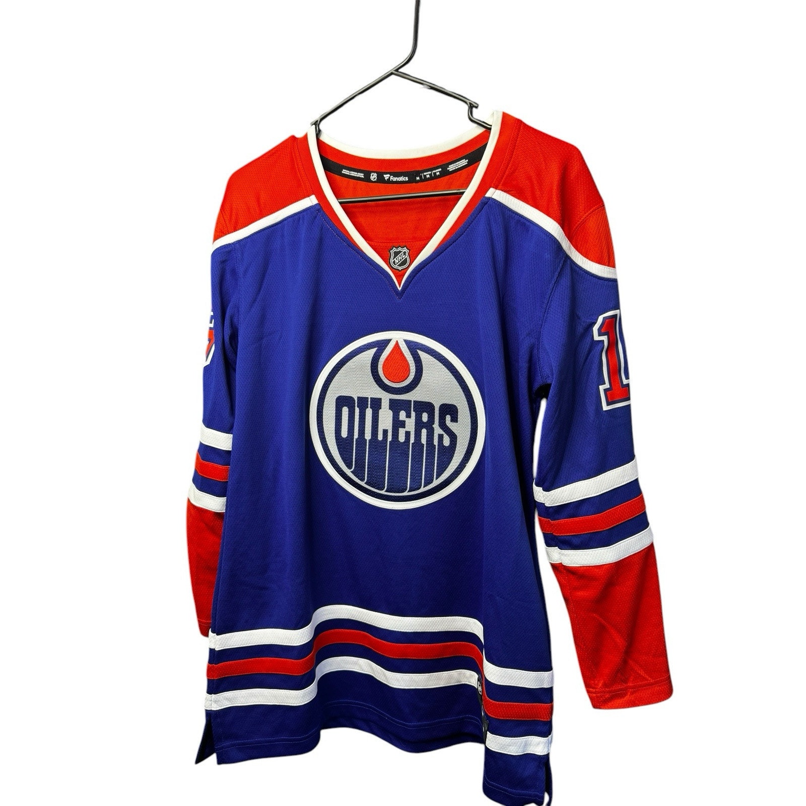 W Fanatics Zach Hyman Royal Edmonton Oilers Home Breakaway Player Jersey Size M