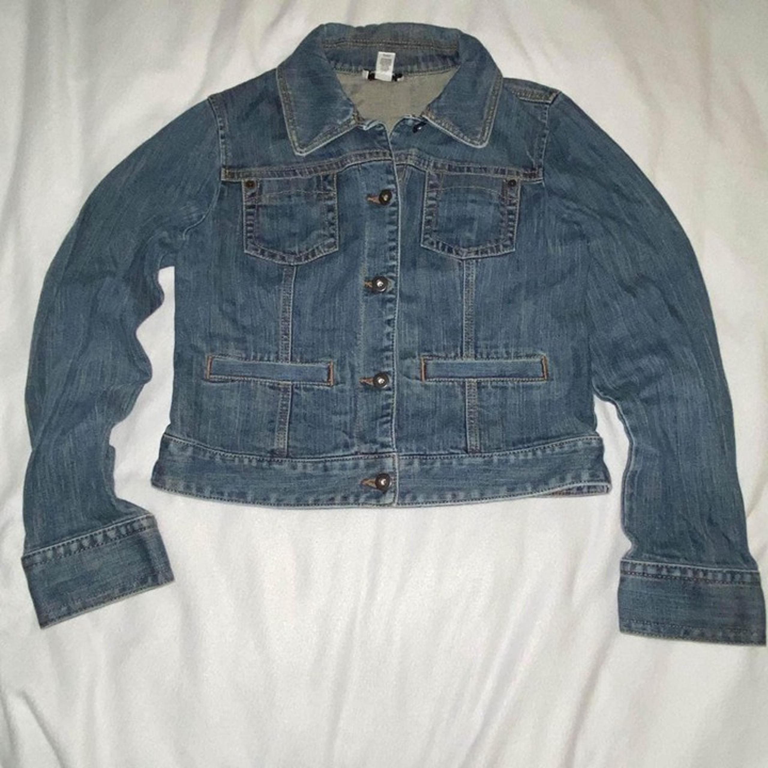 Ann Taylor Loft Jean Denim Jacket Blue Women 8 A003