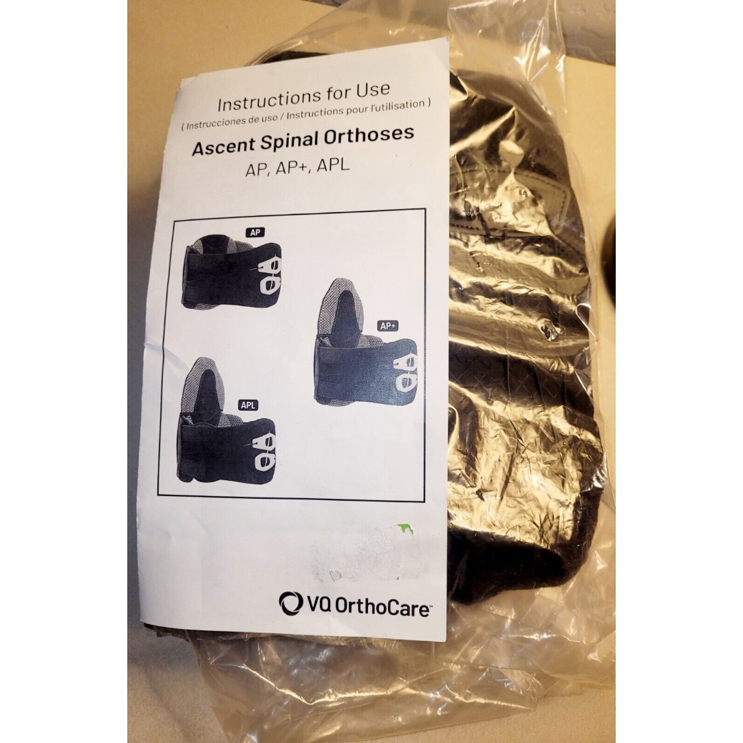 VQ OrthoCare ASCENT APL LSO BACK BRACE Spinal Orthosis SIZE LG/XLG NEW