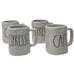 Rae Dunn Artisan Collection by Magenta Set of 4 Mini Expresso Mugs 3 Tall