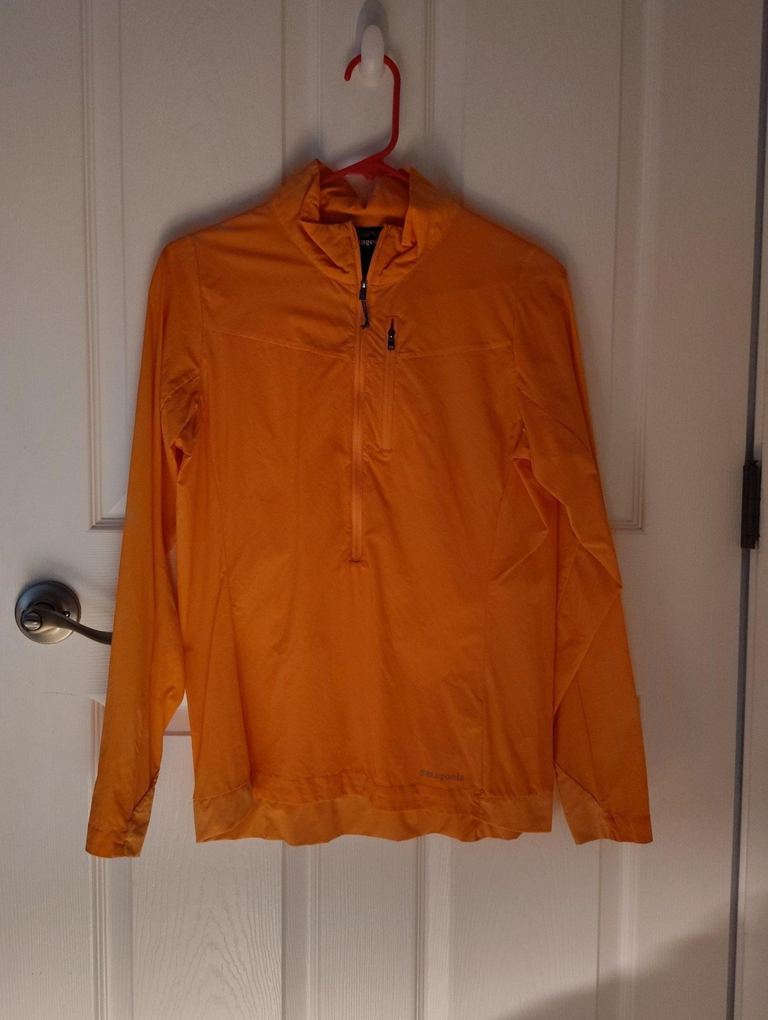 Patagonia Running Shirt long sleeve Pull over Orange