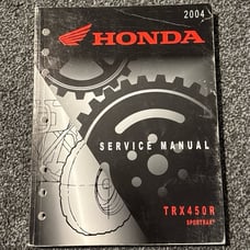 Honda service manual trx450r