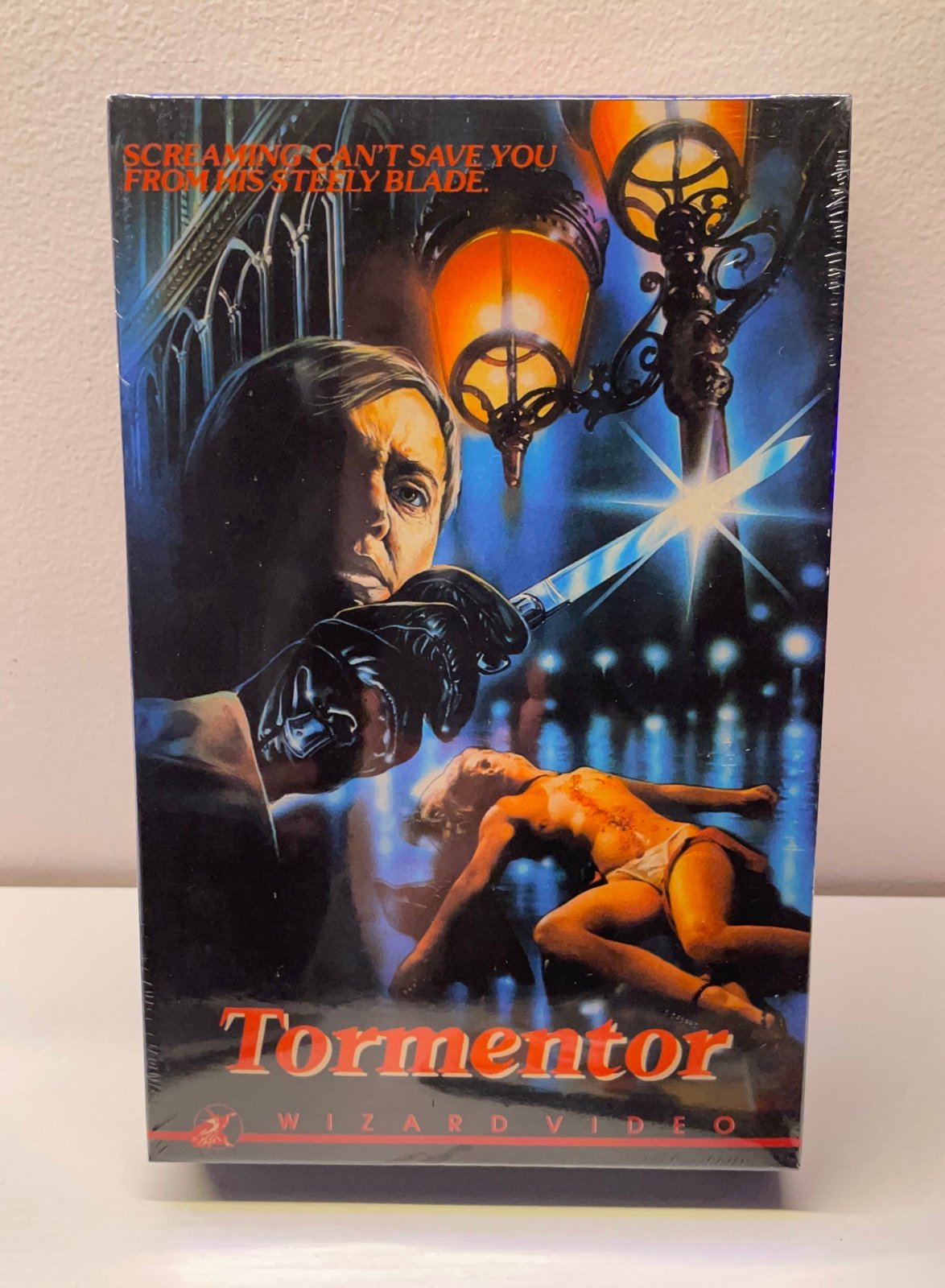 Tormentor BIG BOX VHS Wizard Video Re-Issue New Giallo Horror Cult Slasher