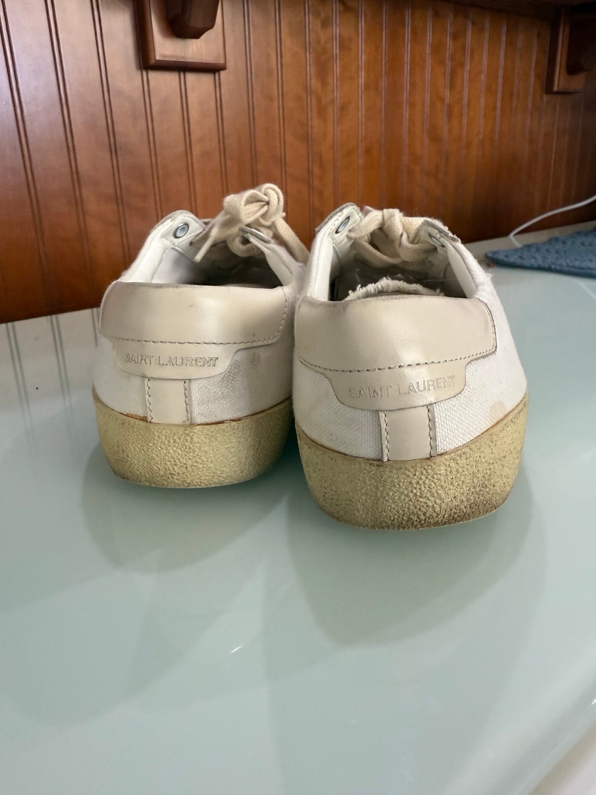 【24AW NEW】SAINT LAURENT/ ASTON レザー＆ナイロン スニーカー 24AW NEW】SAINT LAURENT/ ASTON レザー＆ナイロン スニーカー