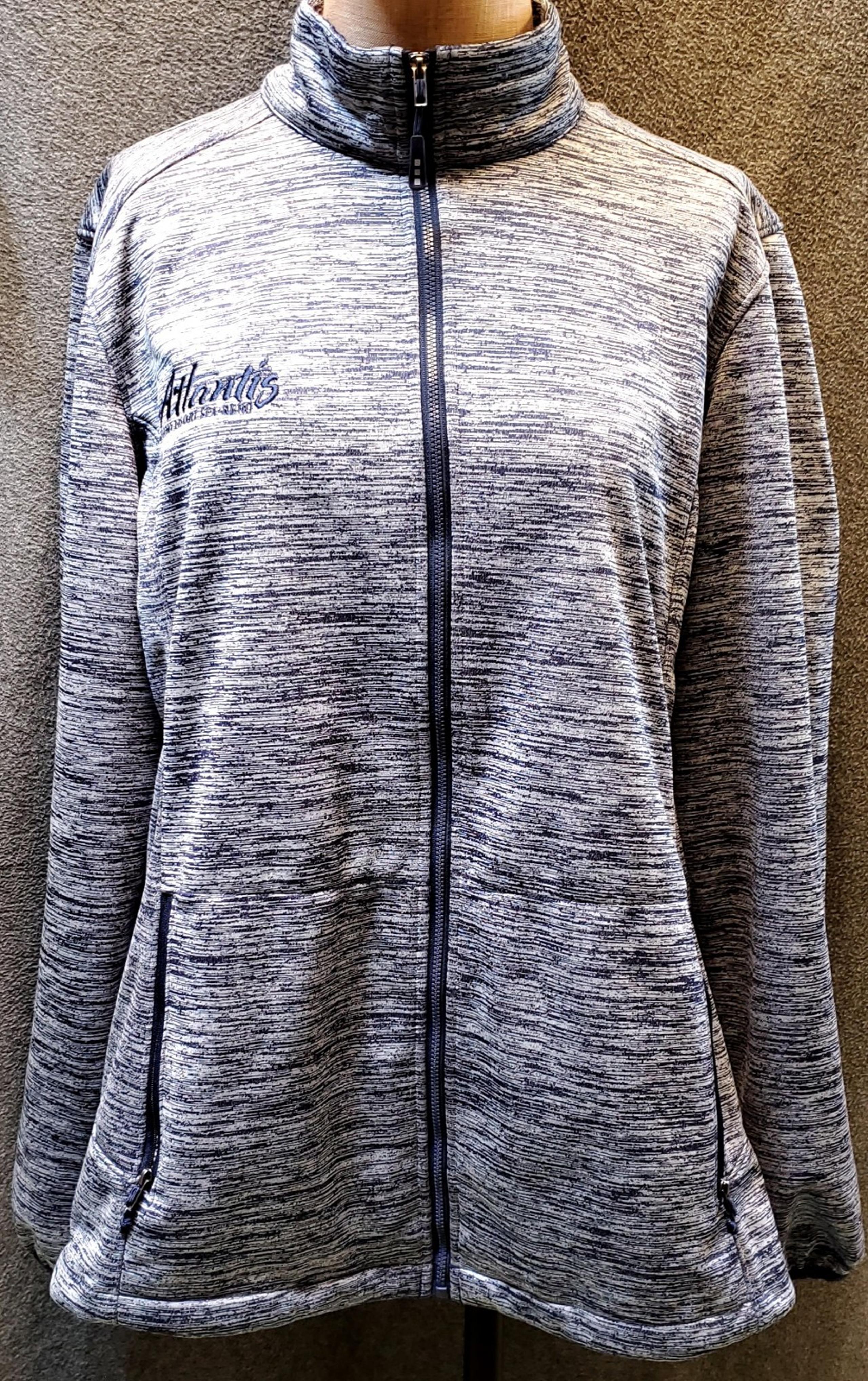 Sport-Tek Ladies PosiCharge Blue Grey XL Full Zip Jacket. LST30 Atlantis Casino