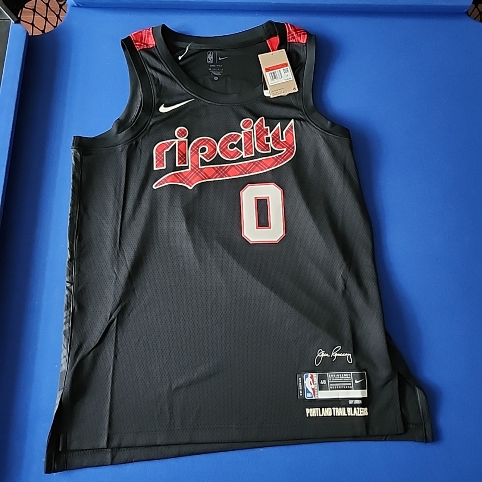 Large Damian Lillard Portland Trail Blazers RIP CITY Swingman City Jersey DAME