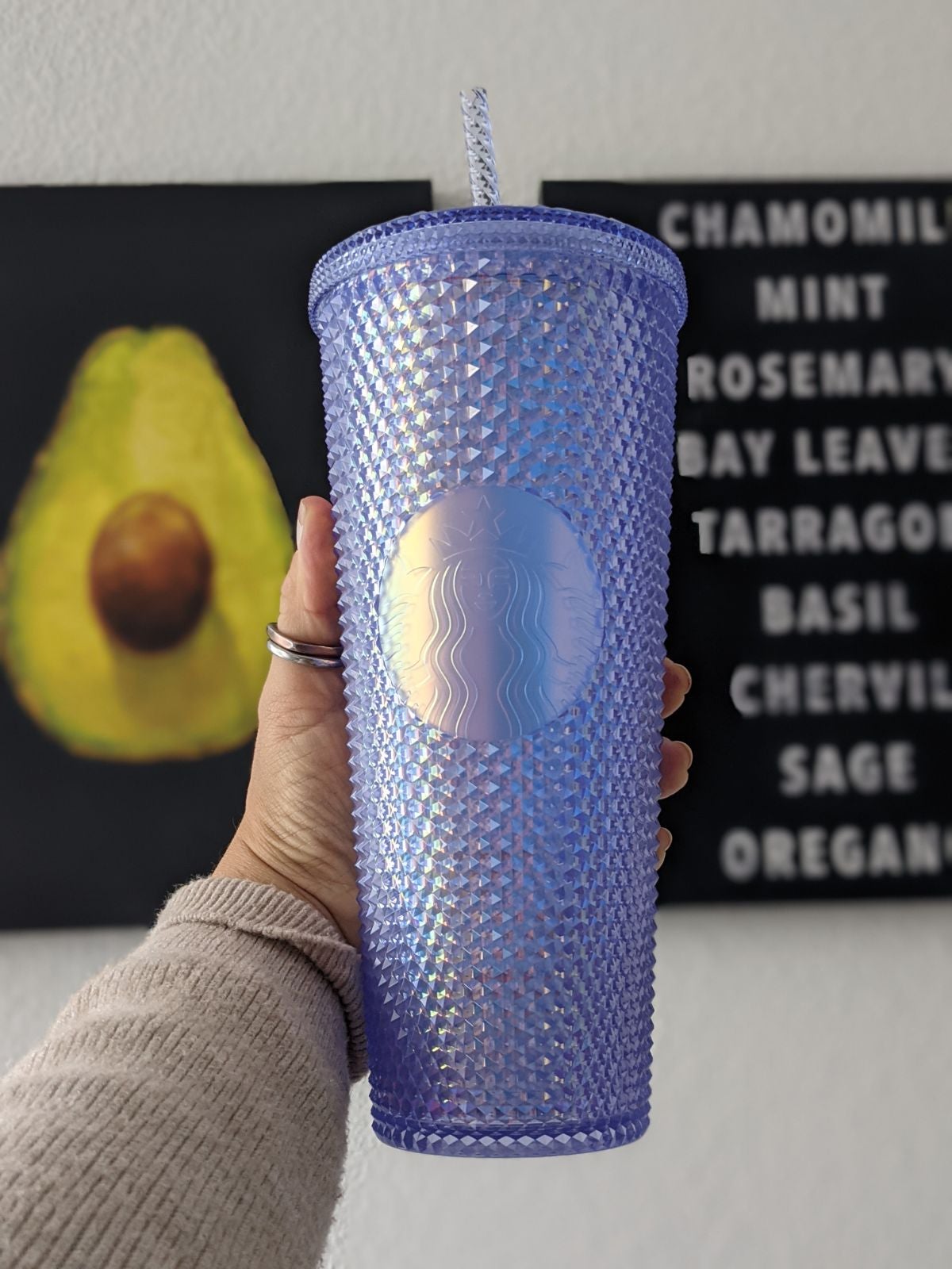 Starbucks Blue Aurora Bling Studded