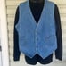 True Vintage 1970s Levi's Jean Vest / Vintage Denim Vest / Button Up /orange tab