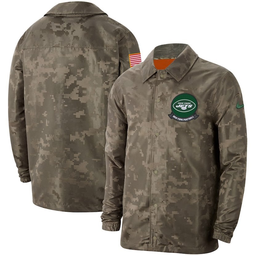 Nike Men's Salute to Service New York Jets Camo Jacket CI5757-222 Mens XL