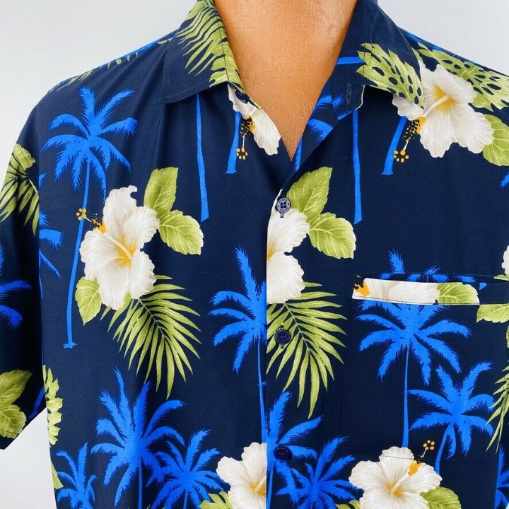 Rima Beach Large Hawaiian Aloha Shirt