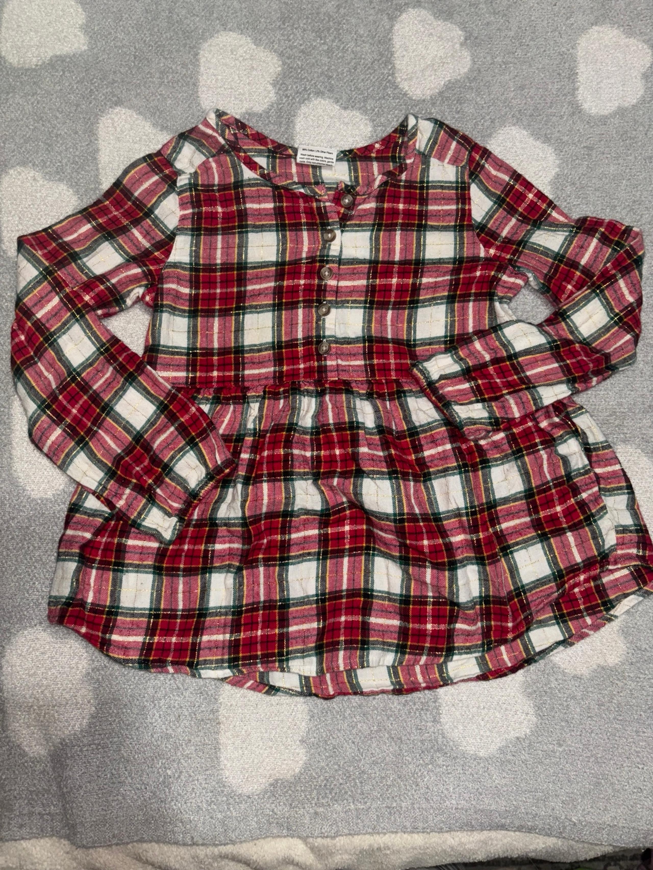 Girls plaid dress size 5