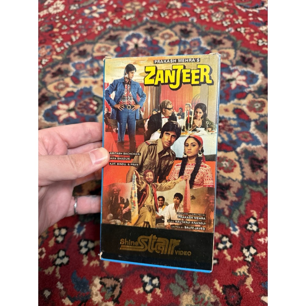 Zanzeer VHS Rare amitabh Backchan, ajit , pran Bollywood Super Star Video