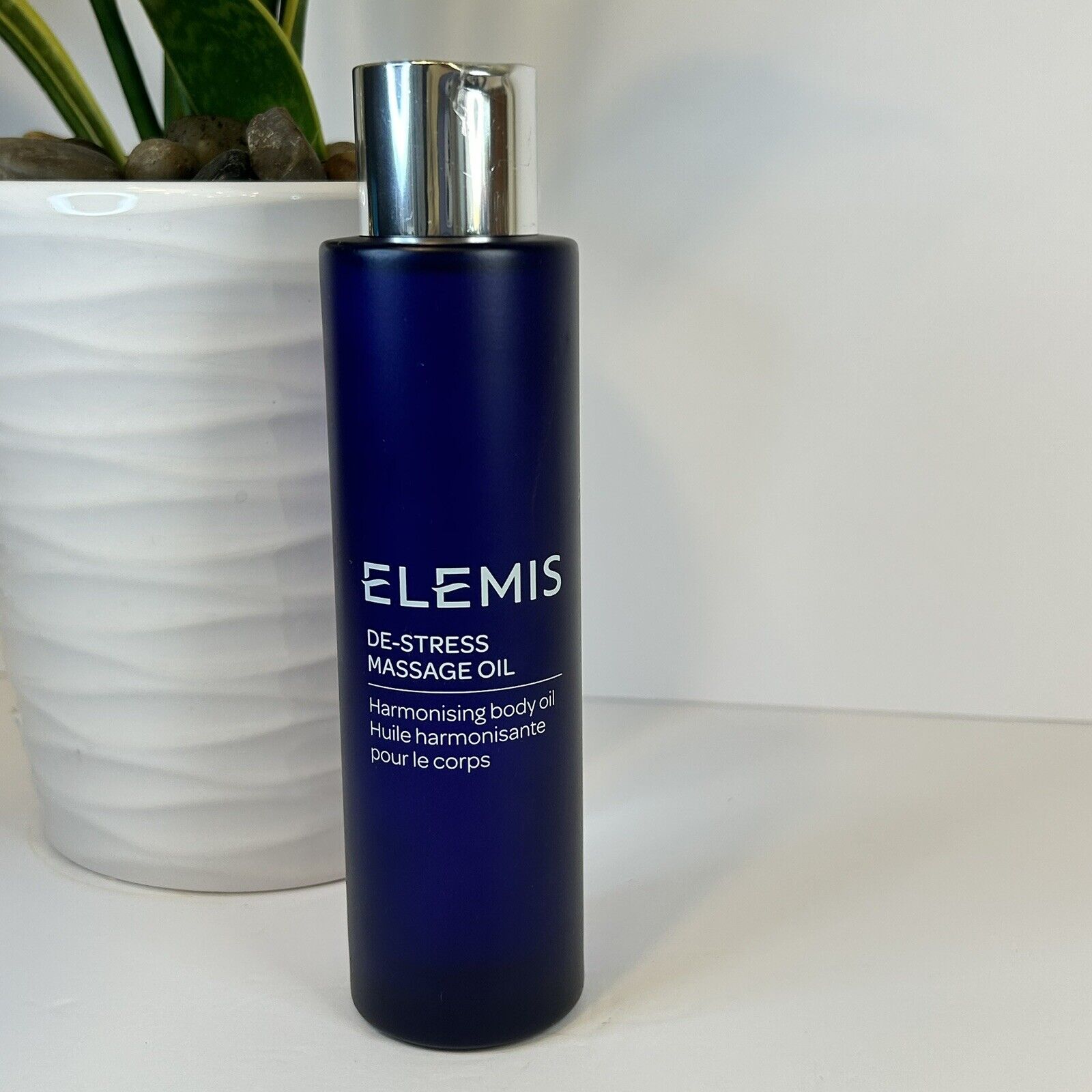 NEW- ELEMIS Full Size De-Stress Massage Oil 100ml 3.3oz NEW PRODUCT LINE
