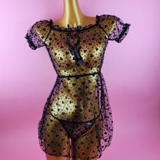 Sexy Mesh slips with Thong