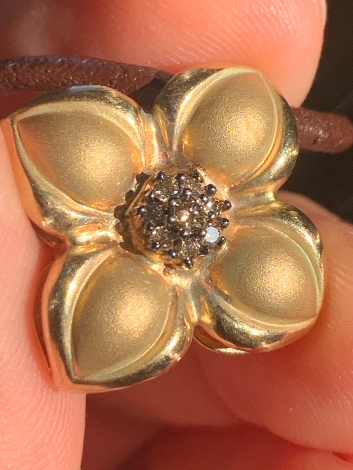 14k gold Diamond Slide