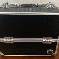 Caboodles Lovestruck Black 12 Ultimate Makeup Train Case Locking w Keys