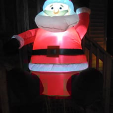 4 FT Christmas Inflatable Santa Claus with Built-in LED Light, Light up