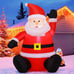 4 FT Christmas Inflatable Santa Claus with Built-in LED Light, Light up