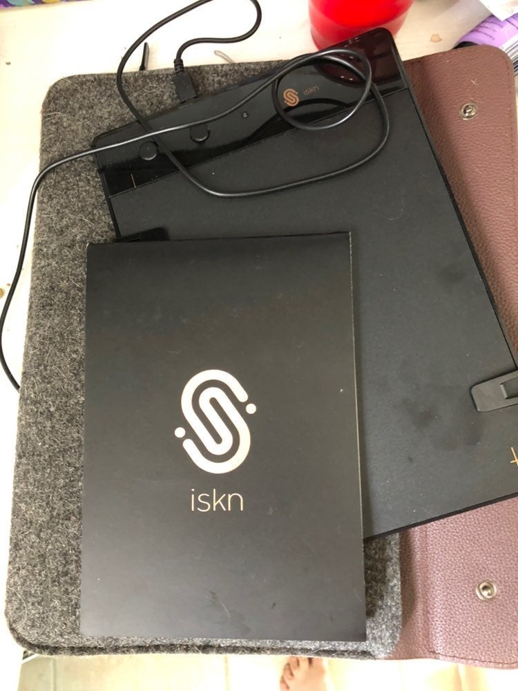 Iskin2 slate drawing pad and extra rings