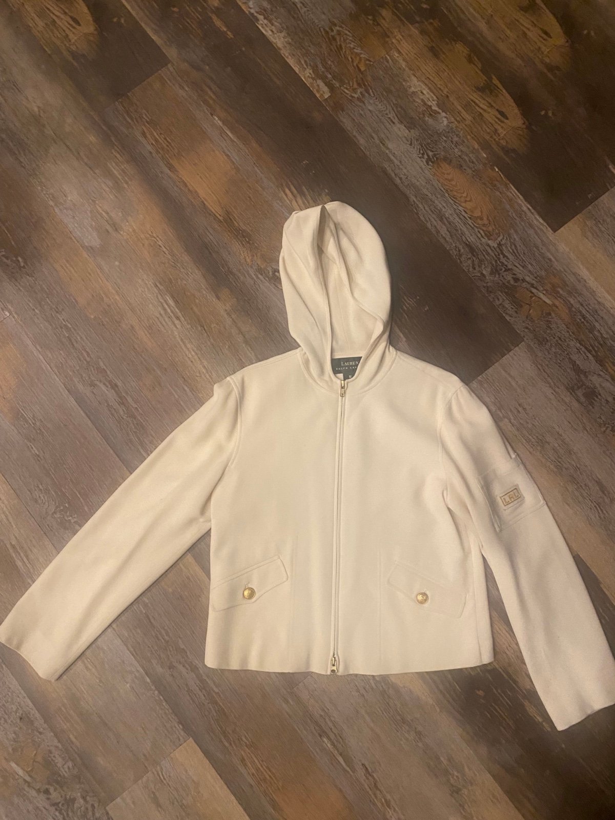 Vintage Ralph Lauren wool sailor coat jacket size medium hooded