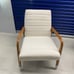 Northway Channel Tufted Wood Arm Chair C