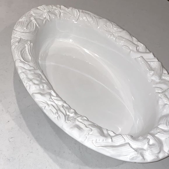 Antica Fornace Dining | Antica Fornace Vintage Pasta Embossed XLarge White