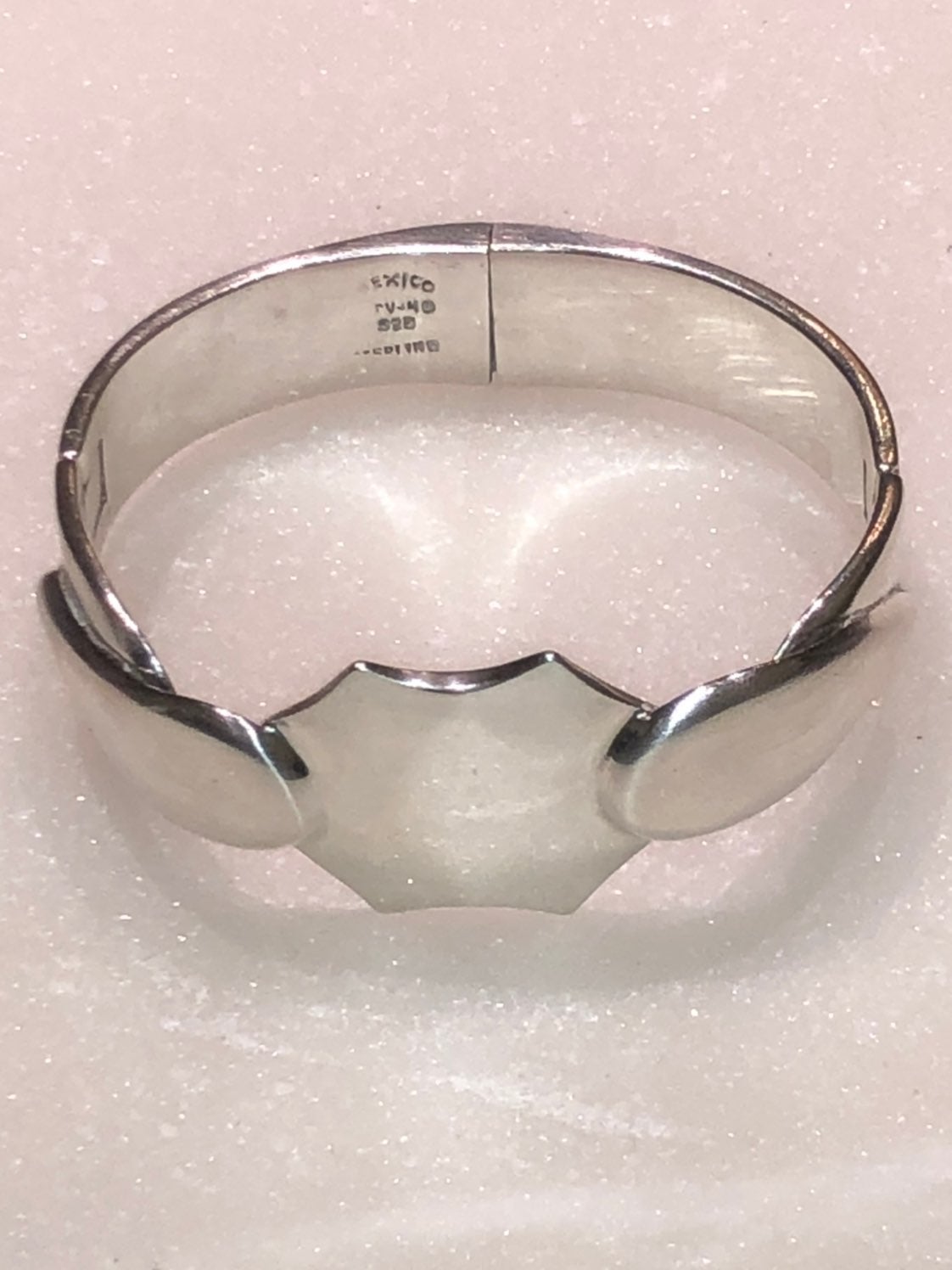92 GRAMS Heavy Bangle Modernist Taxco