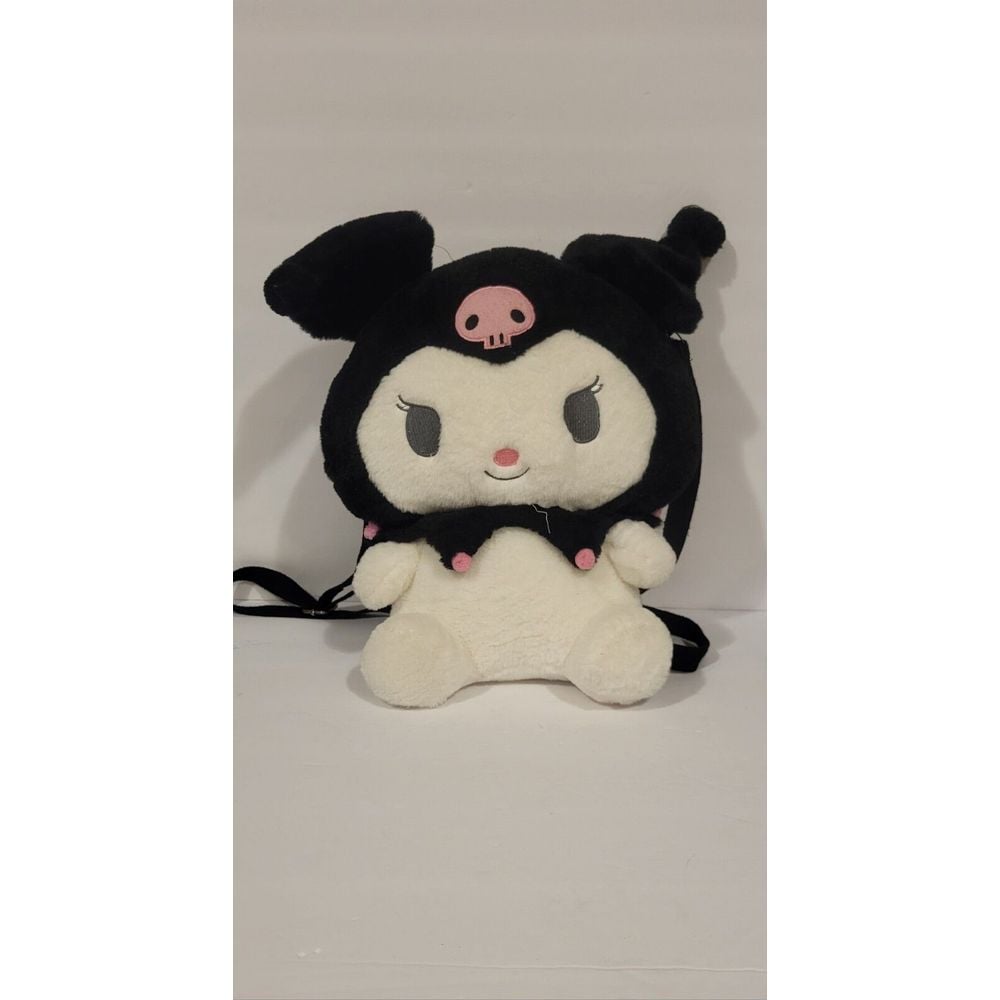 Kuromi Soft Plush Stuffed Animal Adjustable Straps Backpack 11.5 Tall