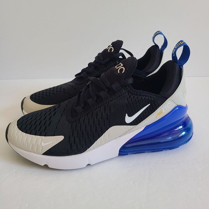 NEW Nike Air Max 270 GS Shoes 943345-050 Size Youth 5.5 Womens 7 Black White