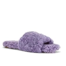 Shearling Sandal in Lilac RAYE Color:Lilac