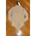 NWT Express Body Contour Oatmeal Brown High Neck Long Sleeve Thong Bodysuit Sz S