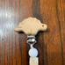 Handmade Personalized Pacifier Holder and Rattle Set