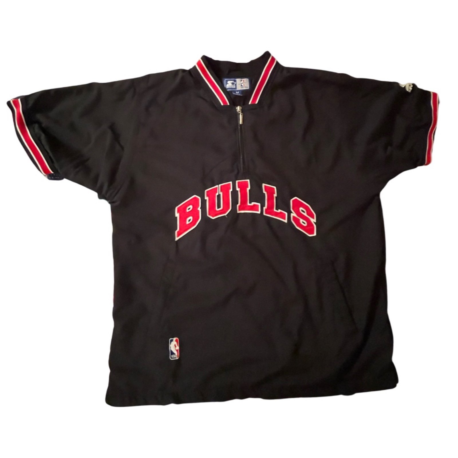 Chicago Bulls Starter Vintage 1990s Shooting Shirt Warm Up Jacket - Men's Medium