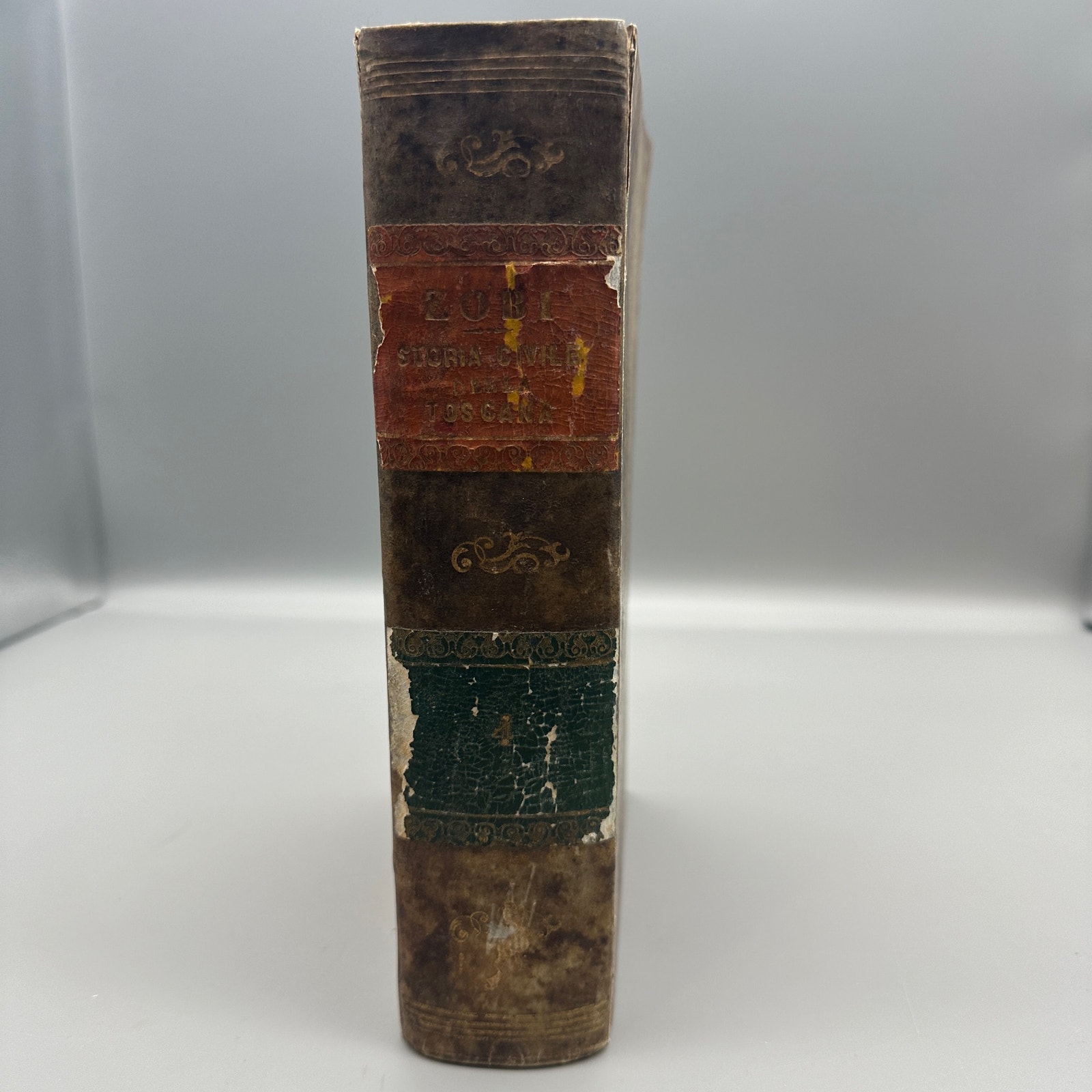 Antique 1852 Storia Civile Della Toscana Spanish book Civil History of Tuscany