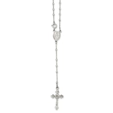 Unisex 18 925S.S Rosary Necklace