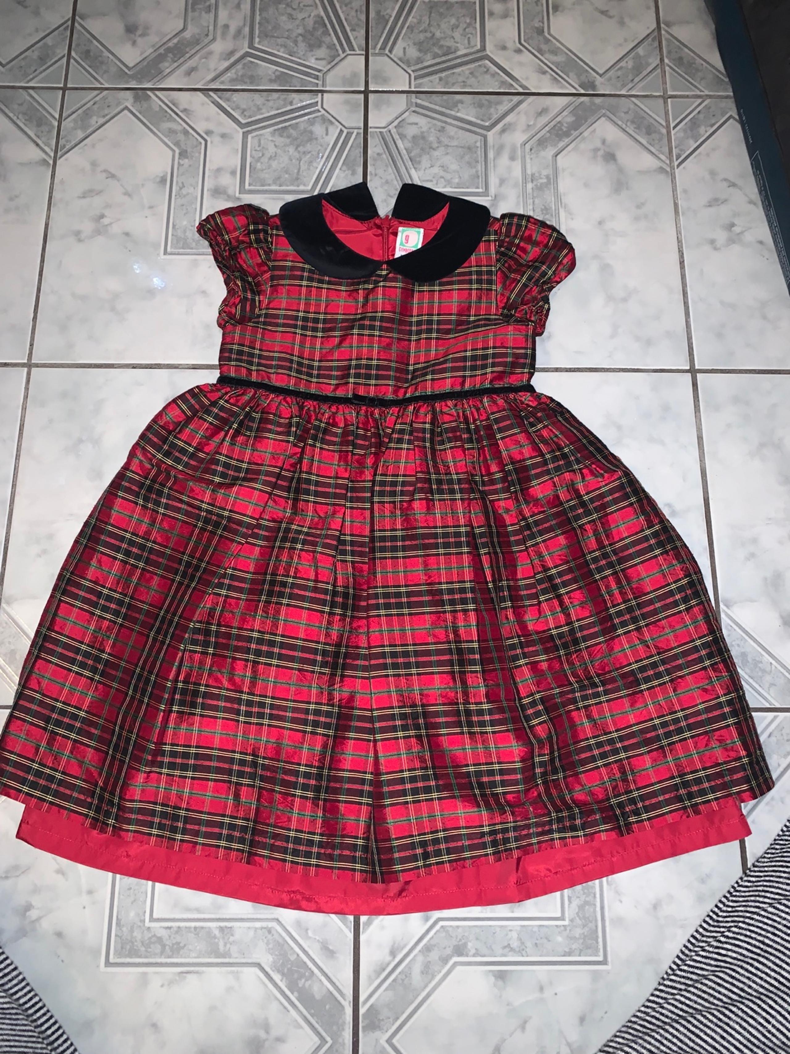 Vintage Gymboree girls Plaid Holiday Dress